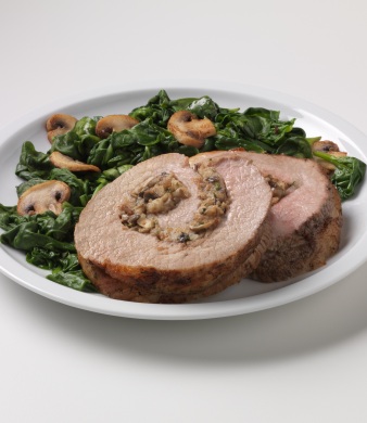 Veal Breast and Mushroom Roulade