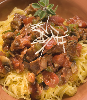 Veal Italiana over Spaghetti Squash
